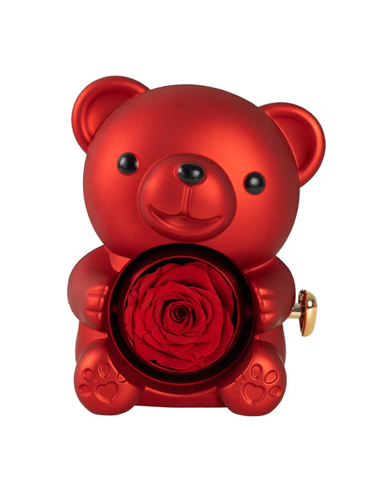 Ours Eternal avec Rose-Cadeau Romantique Inoubliable